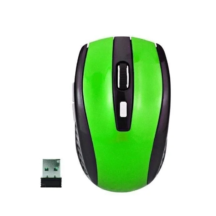 Portable 2.4G Wireless Mouse Optical 6 Buttons 1200DPI Mice For Computer PC Laptop Game Mouse: PURPLE