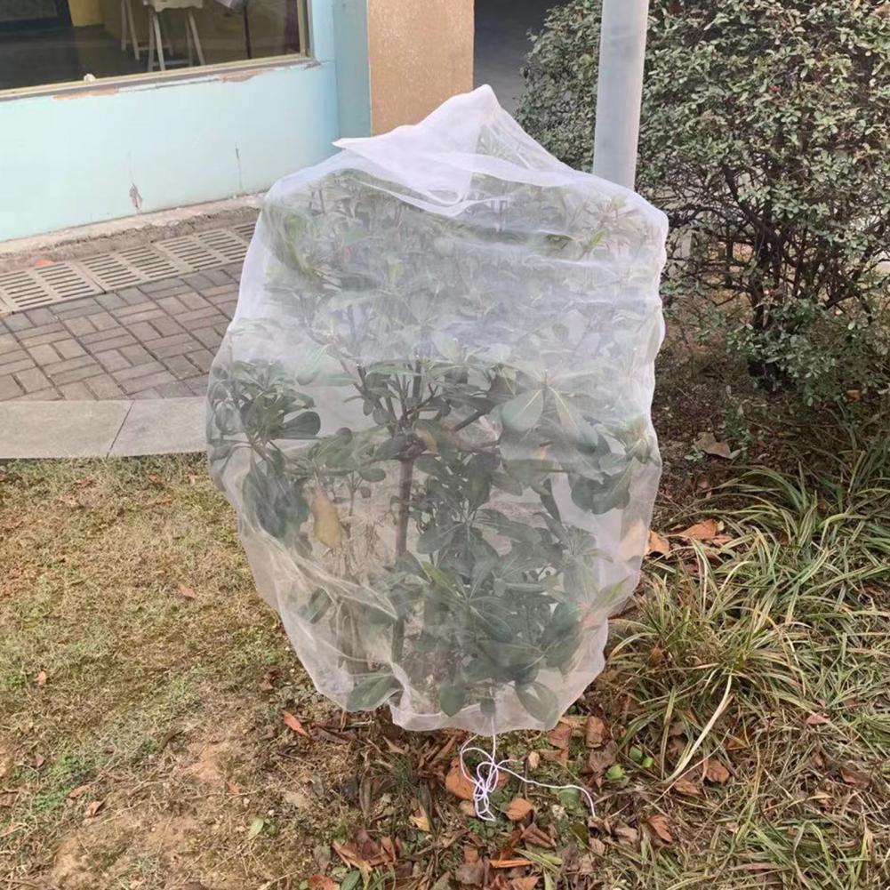 Plant Cover Bag Wind-Prevent Breathable Nylon Garden Netting Mesh for Garden Greenhouses Cut-out Insect Cover