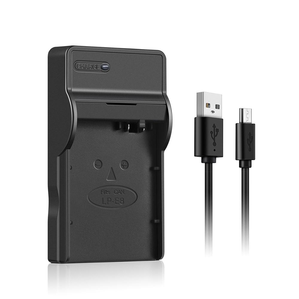 Chargeur de batterie USB pour Canon LC-E5E LC-E6E LC-E8E LC-E10E LC-E12E LC-E17 Chargeur de batterie