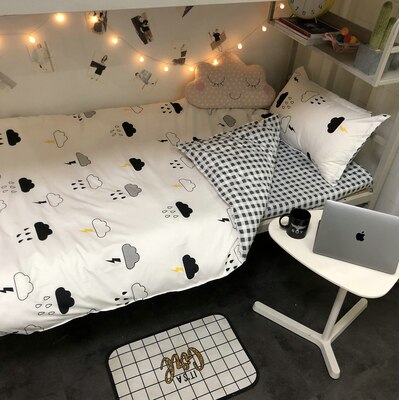 3 Stuks Baby Beddengoed Set Leuke Dier Katoen Wieg Beddengoed Kit Cartoon Omvat Kussensloop Laken Dekbedovertrek Zonder filler
