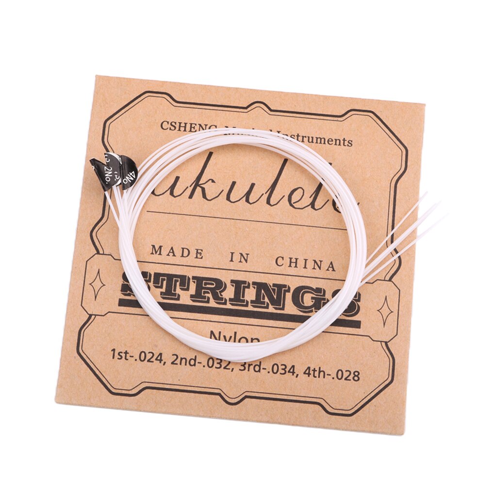 White Nylon Ukulele Strings for Ukulele Guitar Stringed Instrument Parts