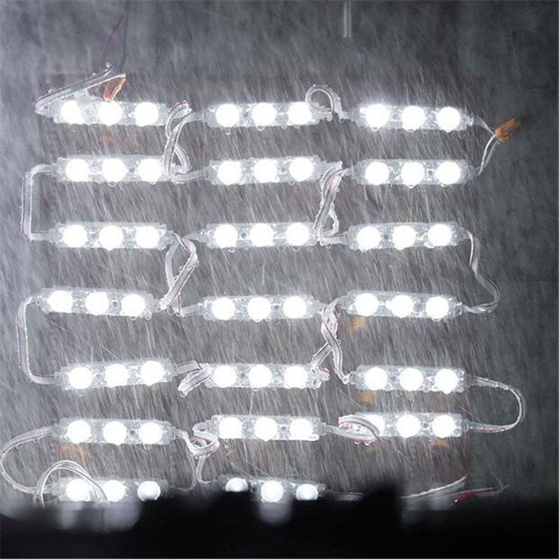 White SMD 2835 Injection Waterproof LED Module 1W 12V 3 LED Chips with Injection LED Modules Lighting for Signage advertisement
