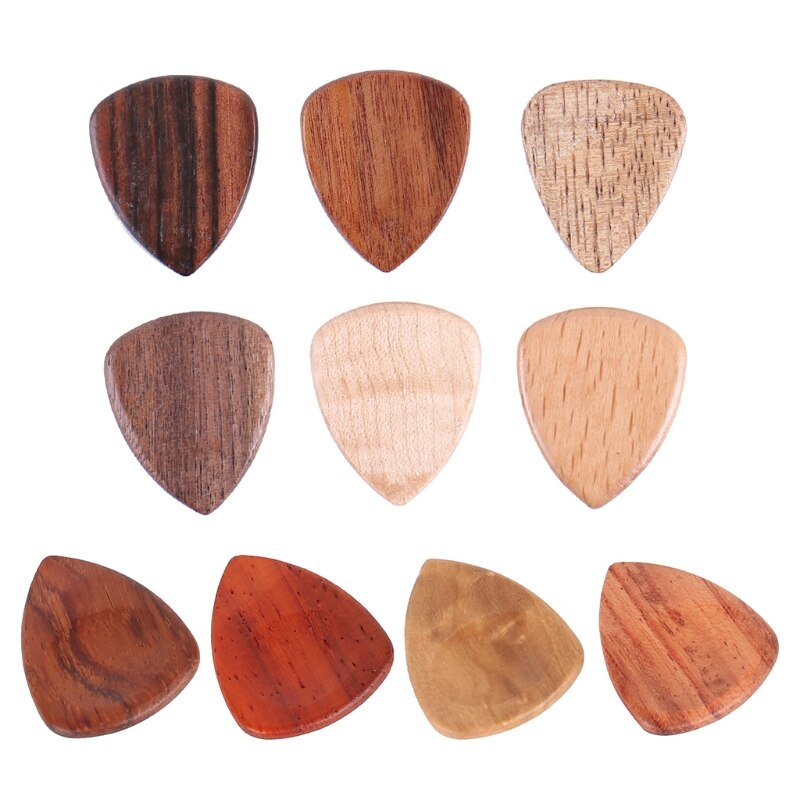 Akoestische gitaar plectrum van hout, hartvormige plectrums voor baspartijen  y4ub