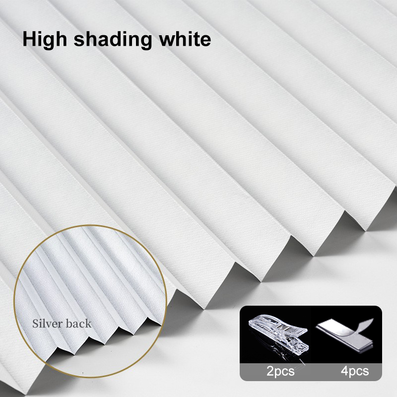 Plisserade rullgardiner non-woven zebragardiner högskuggande mörkläggningsgardin sovrum vardagsrum badrum balkongdekor: 30 "w  x 72 " l / Vinröd