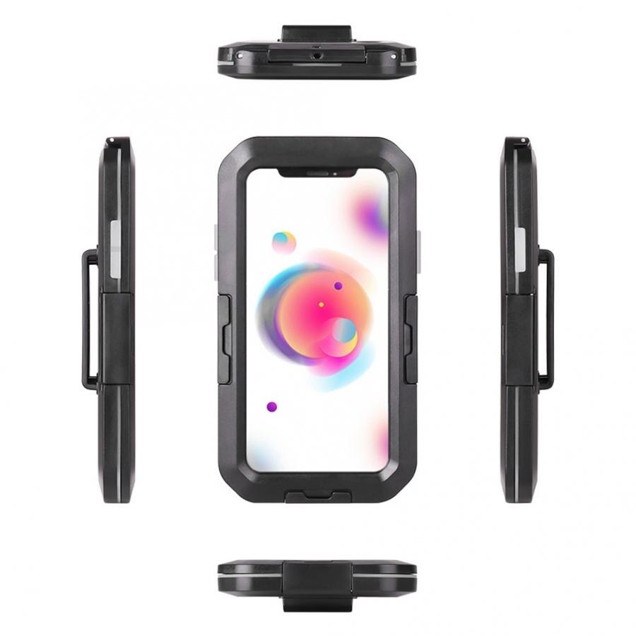 Motorcykel cykel telefonholder stativ beslag taske vandtæt ipx 8 cykeltelefon taske rack til iphone 6s/7/8 plus samsung  s8/s9: Til iphone 6 s 78 plus