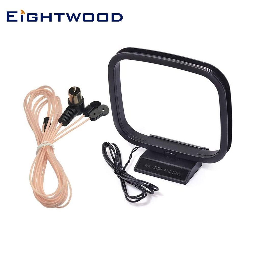 Eightwood FM Radio Antenna+ AM Loop Antenna for Denon Pioneer Onkyo Yamaha Marantz AV Audio Vedio Home Theater Receiver Tuner