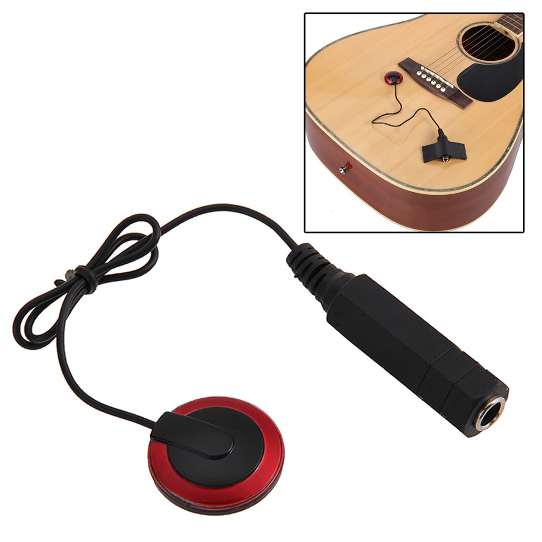Guitar Pickup Piezo Contact Microphone Pickup For Guitar Violin Banjo Mandolin Ukulele Guitar Accessories