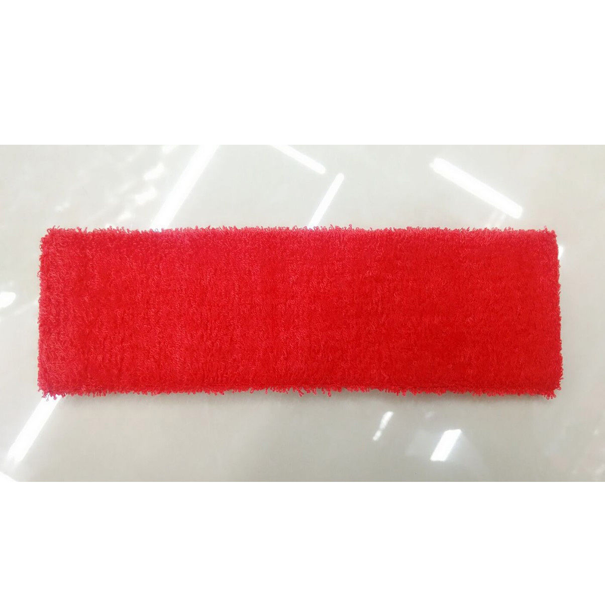 Kvinna män pannband sport svett svettband pannband yoga gym sport stretch enfärgad mjukt pannband hårband starkt vattenabsorberande: Röd