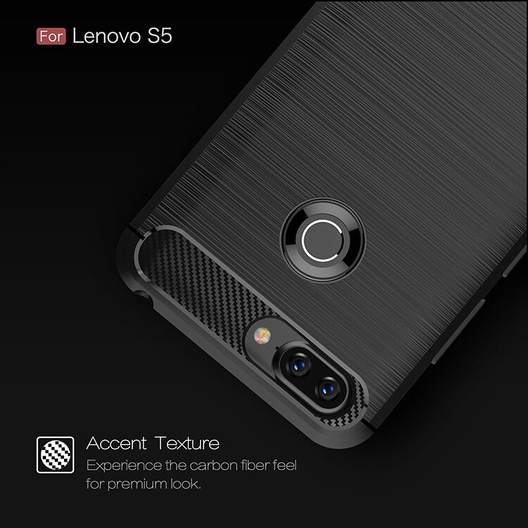 Voor Lenovo S5 Carbon Fiber Cover Anti Klop Silicone Soft TPU Geborsteld voor Lenovo S5 K520 K8 NOTE Z5 Case