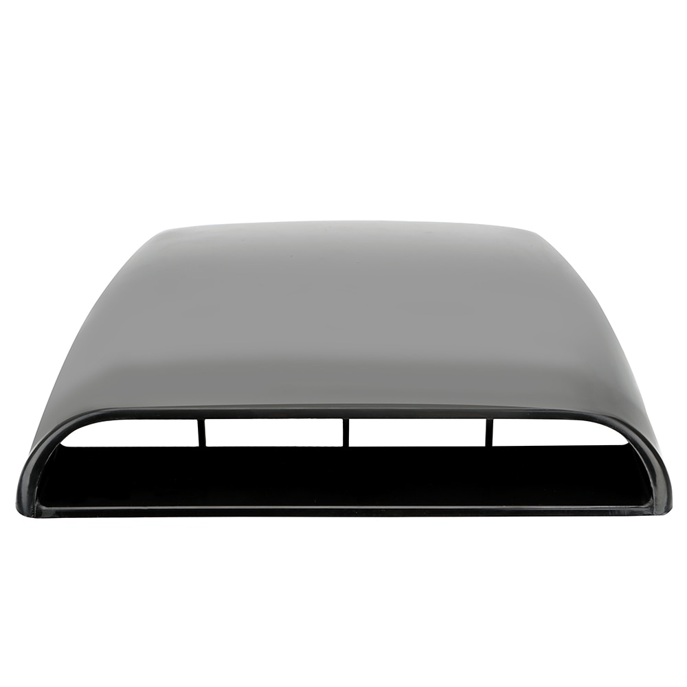 28*25*3.3cm Universal Car Bonnet Hood Scoop Air Flow Intake Vent Cover White/ Black Auto Air Flow Vent Cover Accessories
