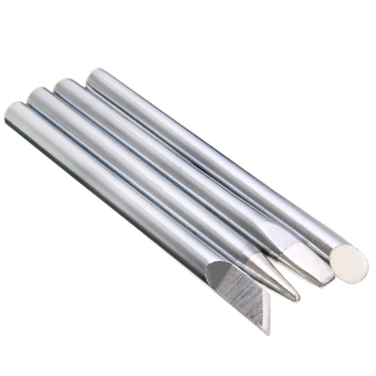 Soldeerbout Tip 4 Stuks 60W Soldeerbout Tip Hoofd Vervangbare 5.5Mm Schacht Voor Solder Irons