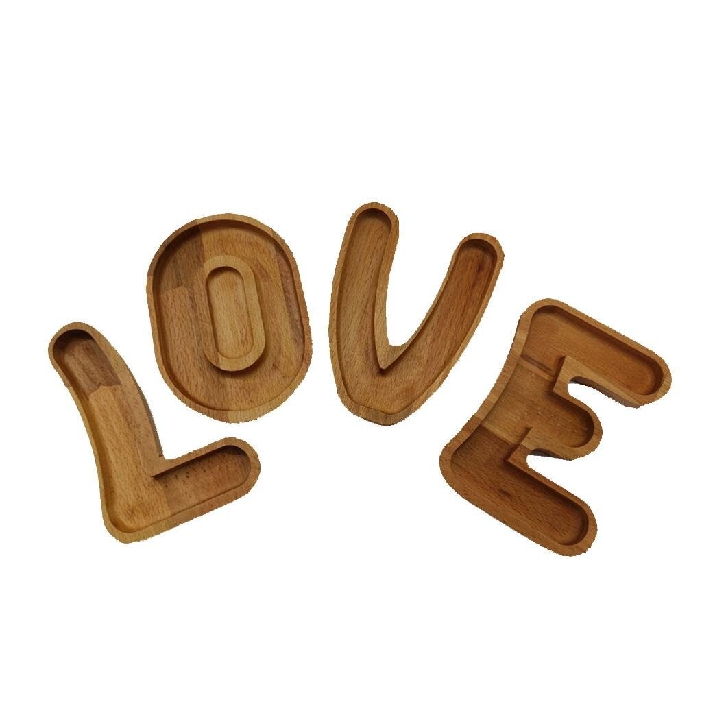 Houten Liefde Cookie Serveerschaal Liefde Noten Service Houten Serveerschaal Snack Serveerschaal Houten Ontbijt (Woodmutfak)