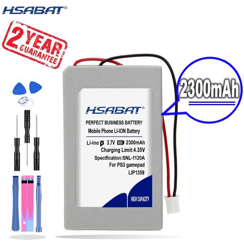 [Hsabat] 2300Mah Vervangende Batterij Voor LIP1359 Sony PS3 Bluetooth Controller