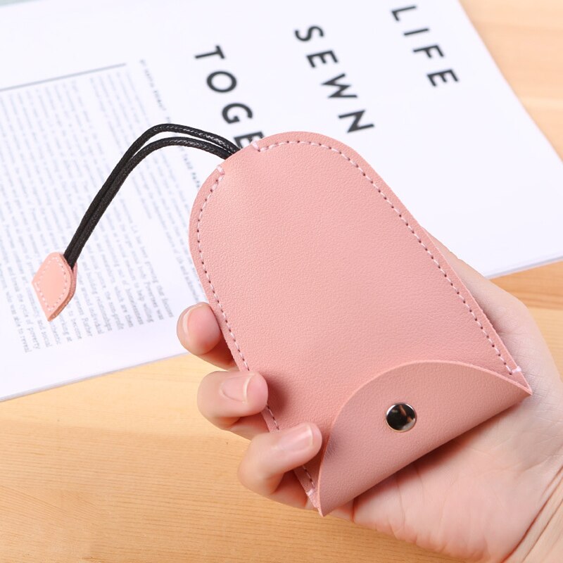 Leer Autosleutel Tas Cartoon Huishoudelijke Sleutel Tas Leuke Pull Key Case Auto Key Case Cover Key Organizer: pink