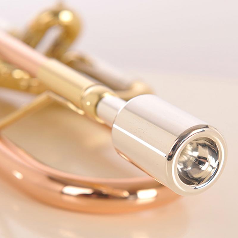 Accesorios de pieza Musical estándar, sustitución de instrumento Musical, boquilla de trompeta de latón portátil pequeña y duradera para principiantes