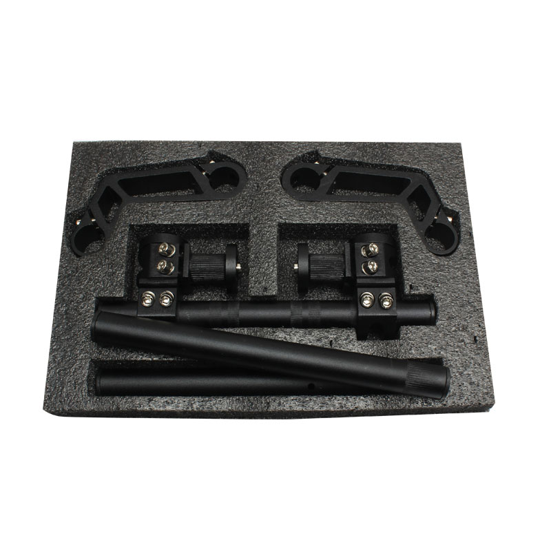 Motorcycle CNC Handlebar 7/8" 22mm Removable Adjustable Steering Handle Bar System 125cc Pit Bike Dirt Bike Motocross Scooter: black