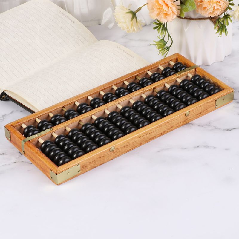 Boulier Chinois 23 Tiges - Soroban En Plastique ABS, 1 Perle En Haut Et 4 En Bas Par Tige, Outil éducatif Calcul