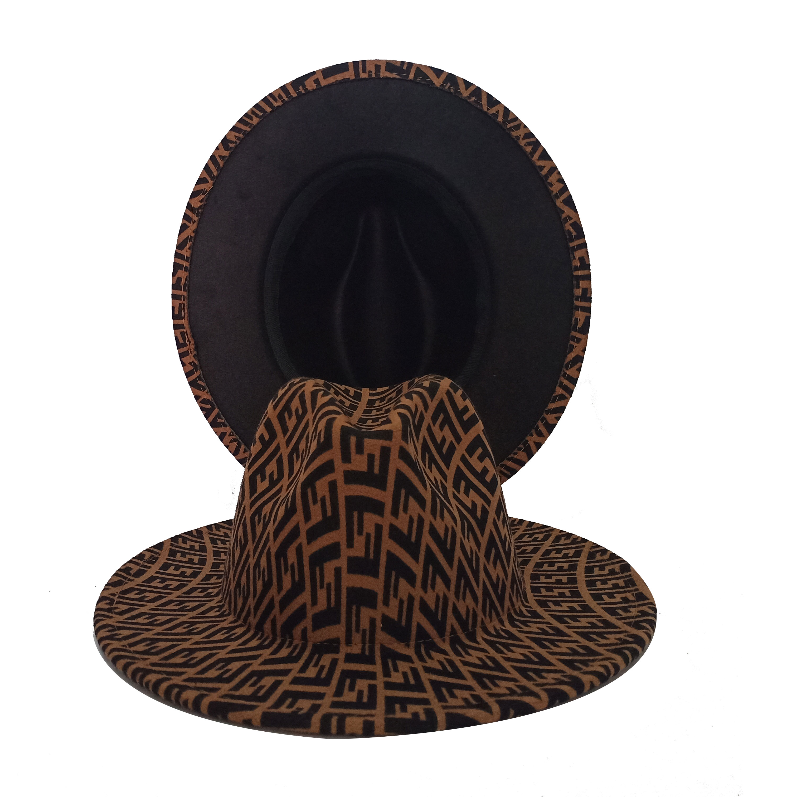 Sombreros Fedora de grano de leopardo para hombre y mujer, gorro de Jazz estilo Retro Panamá, sombrero de vaquero de ala ancha, Unisex: 02