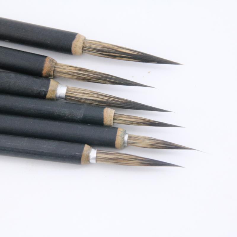 Koperen Hoofd Haak Lijn Fijne Kwast Chinese Kalligrafie Borstel Pen Kwast Art Stationaire Olieverf Borstel