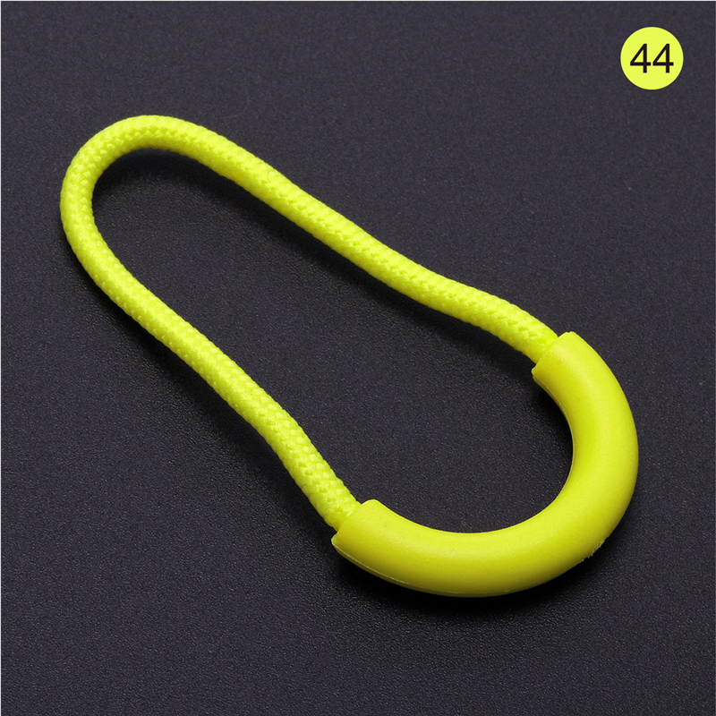 100Pcs Zipper Pull Cord Rope Pullers Zip Puller Replacement Ends Lock Zips Bags Clip Buckle Travel Accessories: yellow