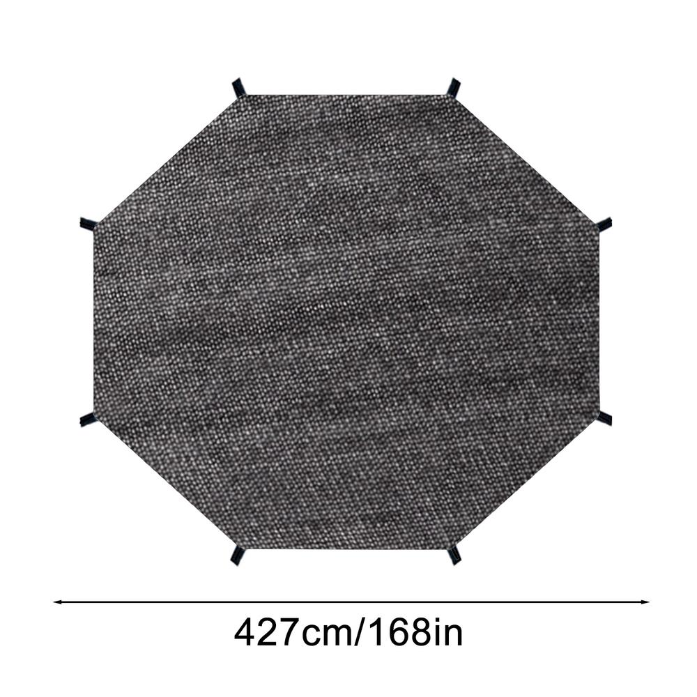 Trampoline sunshade net, trampoline sunshade canopy net, mesh material, trampoline protection tool for picnics, backyards, community: Navy blue