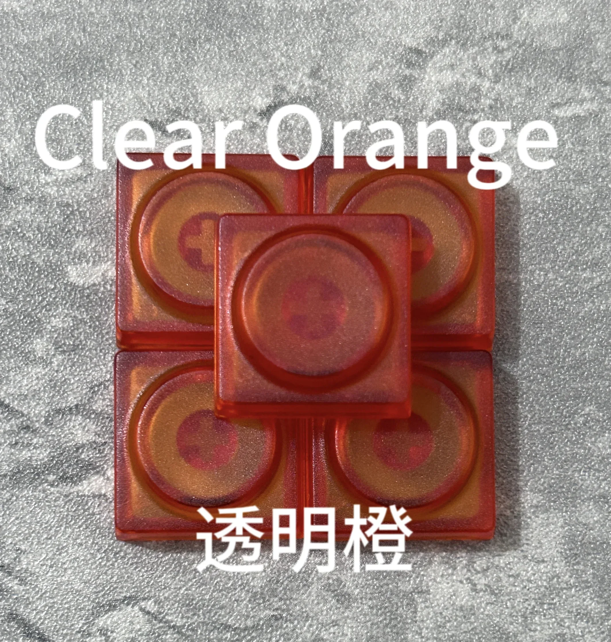 DOYS 3C Block Keycaps Mechanical Keyboard Set Transparent Frosted Building Custom Keycap PC Gamer Accessories: BROWN / Brown Switch
