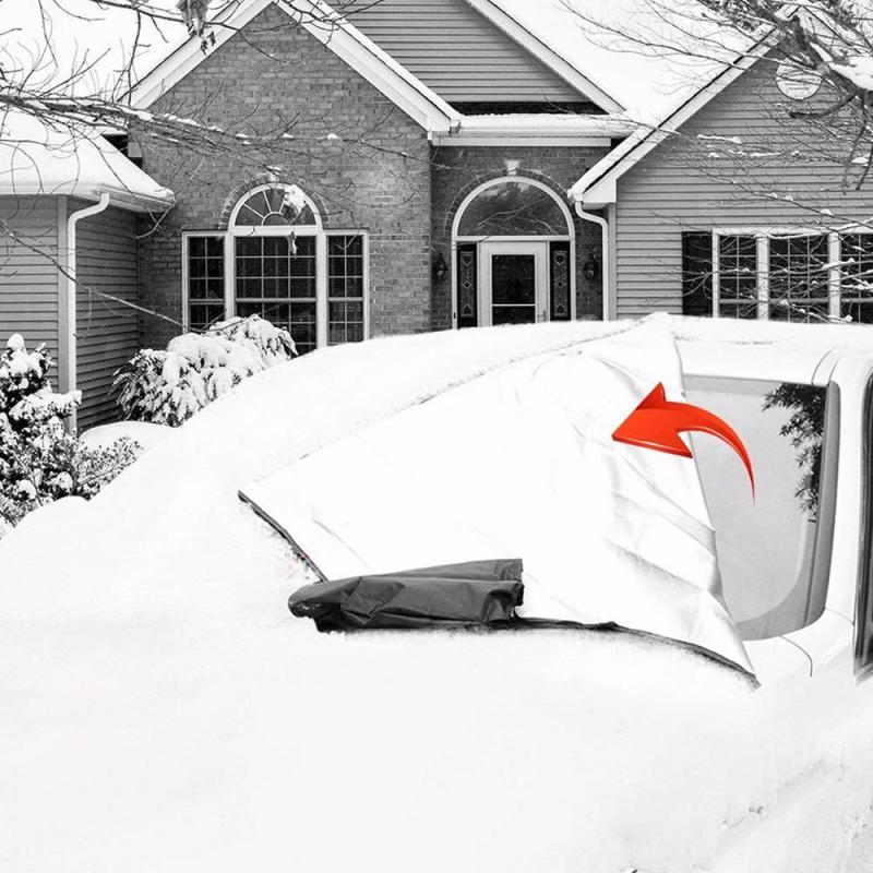 Bil magnetisk solafskærmning universel bil forrude dækning beskytter vinter sne støv bil frontrude forrude dækning