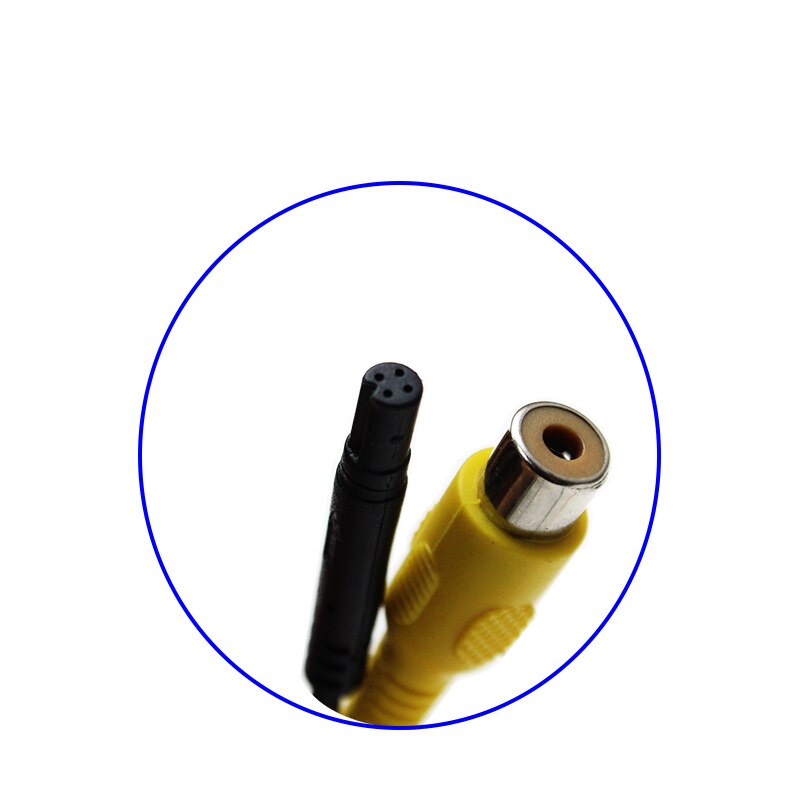 HaiSunny 4 Pin Plug to RCA Plug Conversion Line Only Support NTSC System FOR DVR Mirror Monitors