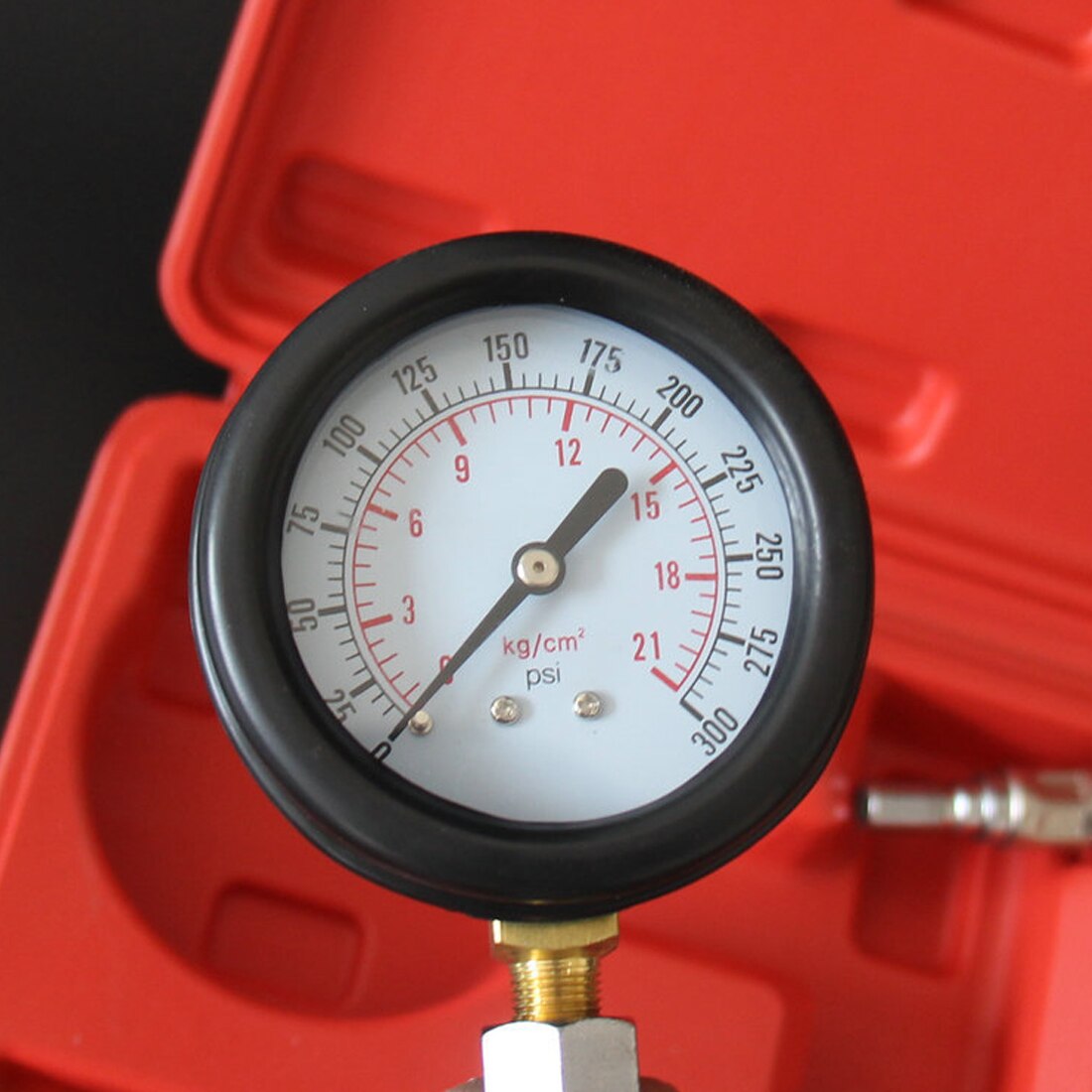 Gasoline Engine Compression Tester Auto Petrol Gas Engine Cylinder Automobile Pressure Gauge Tester Automotive Test Kit 0-300psi