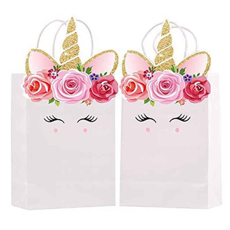 Eenhoorn Bag Met Handvatten Wedding Candy Bag Douche Verjaardagsfeestje Eenhoorn Brood Bag Wikkelen Levert