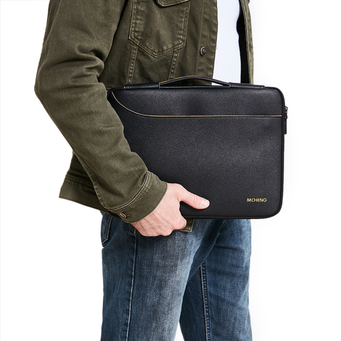 Mcheng 10 " ,13 " ,14 " ,156 " inch laptoptas/aktetas/handtas/multifunctionele draagtas/hoes/etui/tas