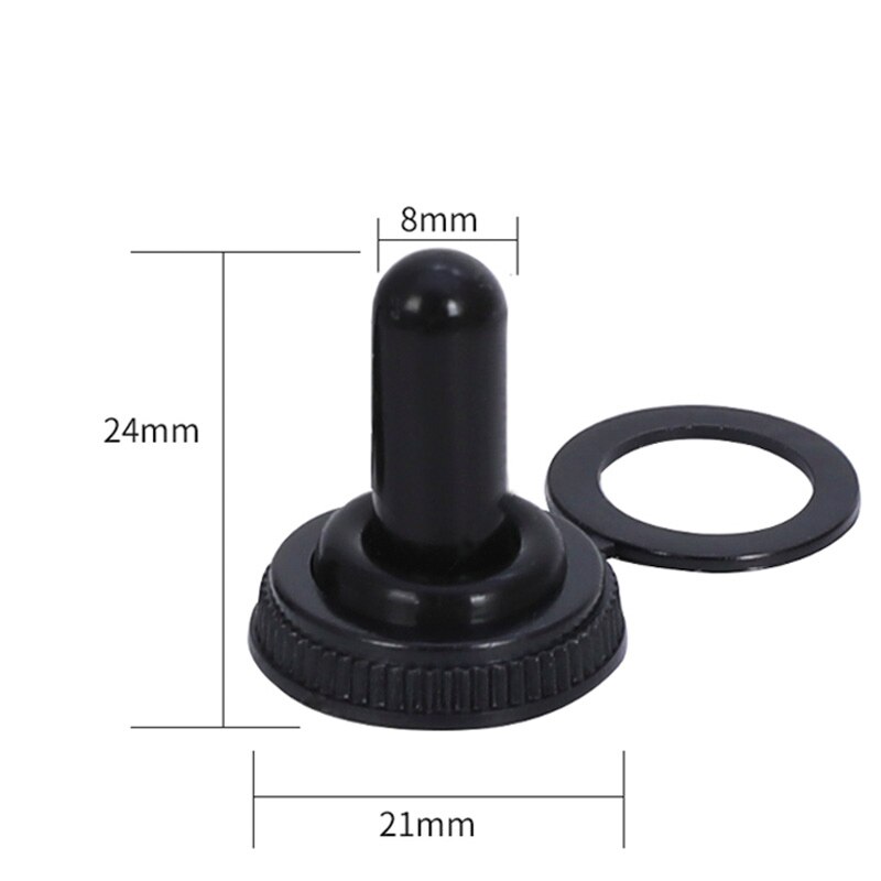 50 Uds 100 Uds WPC-05 12mm interruptor de palanca Cap impermeable de caucho impermeable de manga E-TEN serie