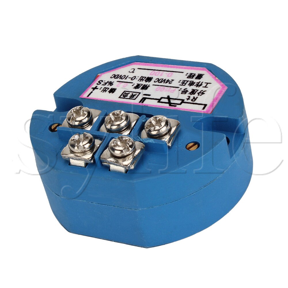 RTD PT100 Temperature Sensors Transmitter 0 to 100 Celsius 0-10V Output