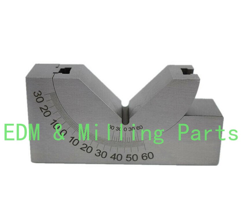 CNC Milling Precision Mini Adjustable Angle V Block 0-60 Degree Vice Grip Holding Clamp For Bridgeport Mill Part