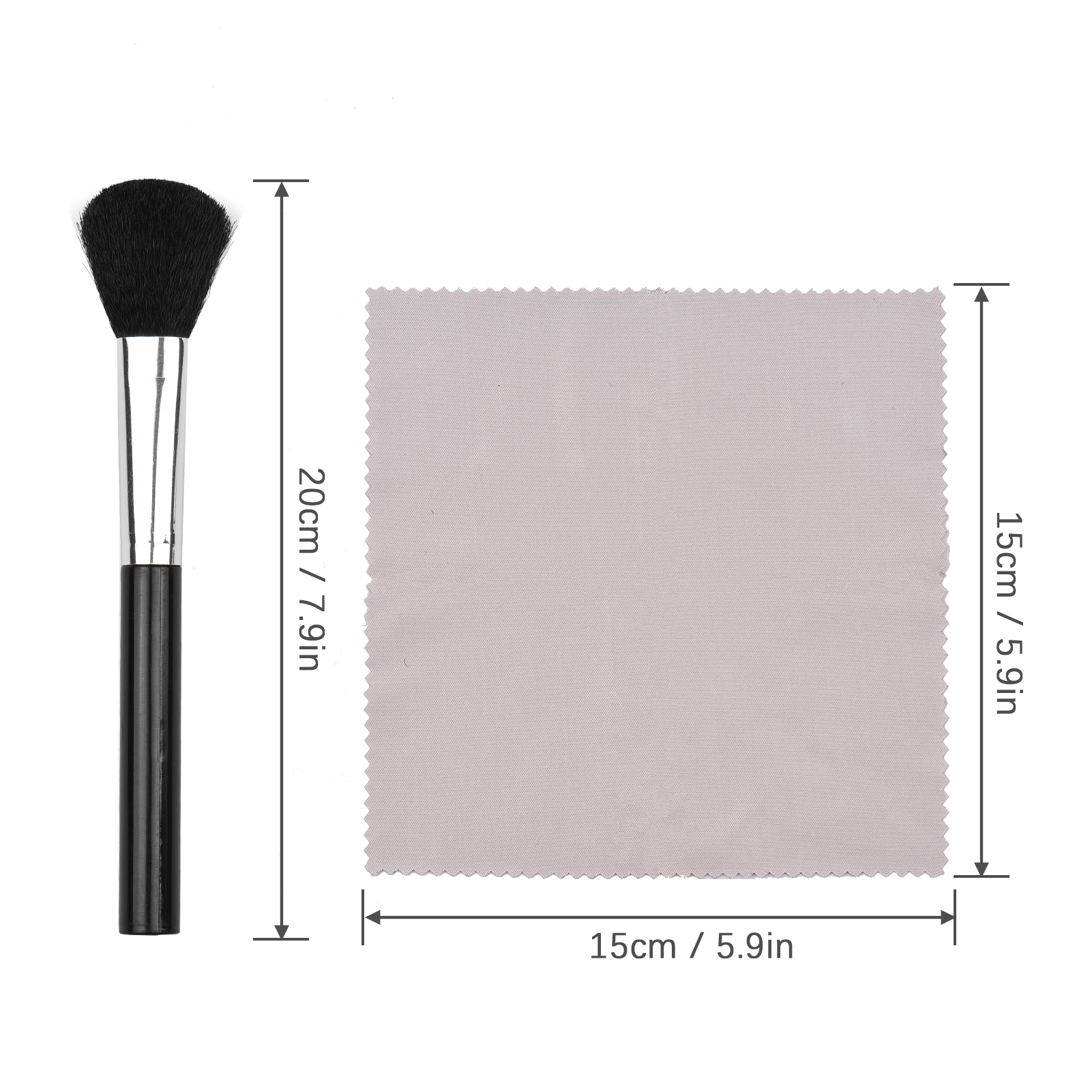 Kit de limpieza de cámara 3 en 1, limpiador de lentes con 1 par de guantes antiestáticos + 1 cepillo para lentes + 1 paño de limpieza para cámara digital DSLR