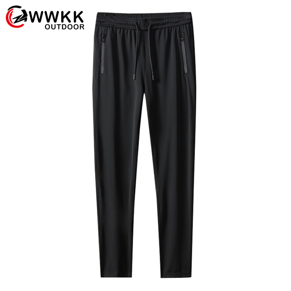 WWKK Mens Waterproof Hiking Pant Quick Dry Sports Trousers Mountain Trekking Outdoor Elastic Force Breathable Leisure Male Pants