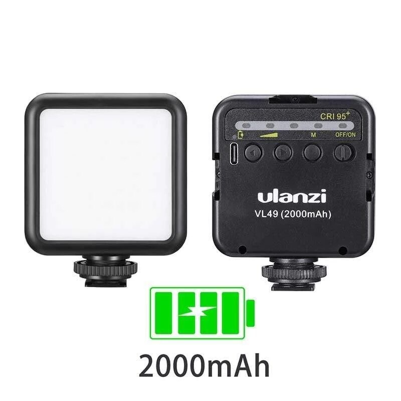 Ulanzi Vlog LED Video Light on-Camera DSLR Photo Verlichting met Koud Shoe Mount voor Microfoons Vlog Video Licht