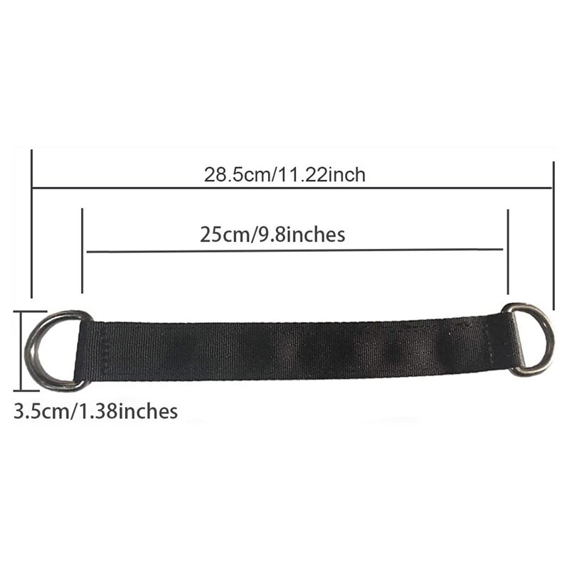 200kg bærende belastning hengende belte t-stang stropp dumbbell vektstang tau håndtak stropp tre sving stropp krok ring forbindelsesbelte