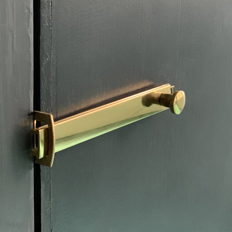 Brass Door Latch Lock Schuifslot Security Sliding Lock Flush Slide Bolt Gate Hook Loquet Porte Coulissante Targette Verrou