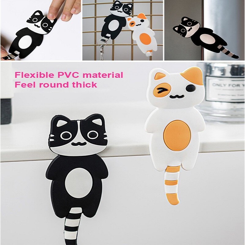 Refrigerator Hooks Magnetic seamless Fridge Magnets Cartoon Cute Pet Home Fridge Sticker Coat Hanger Key Holder Storage Hook