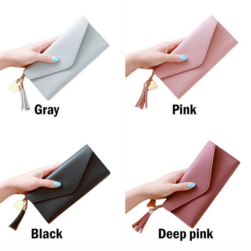 Style Women Long Wallets Coin Purse Multifunctional Lychee Pattern Wallet Trendy Clutch Simple Standard Wallets