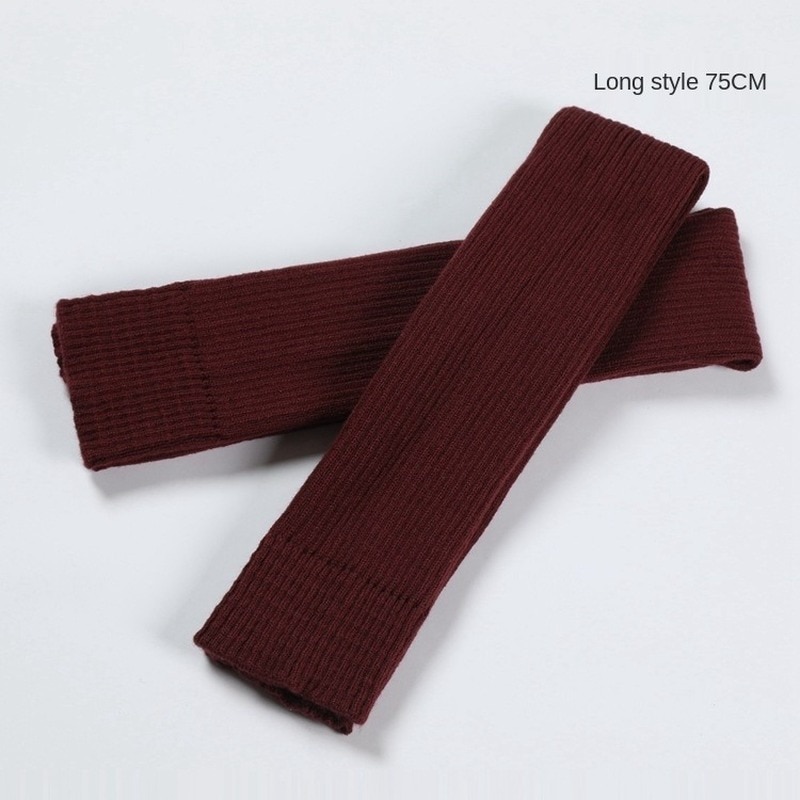 75cm Winter Frauen Bein Wärmer Freizeit Lange Oberschenkel Hohe Damen extra Lange Stiefel Über Knie Gestrickte tanzen Socken Bein wärmer 100