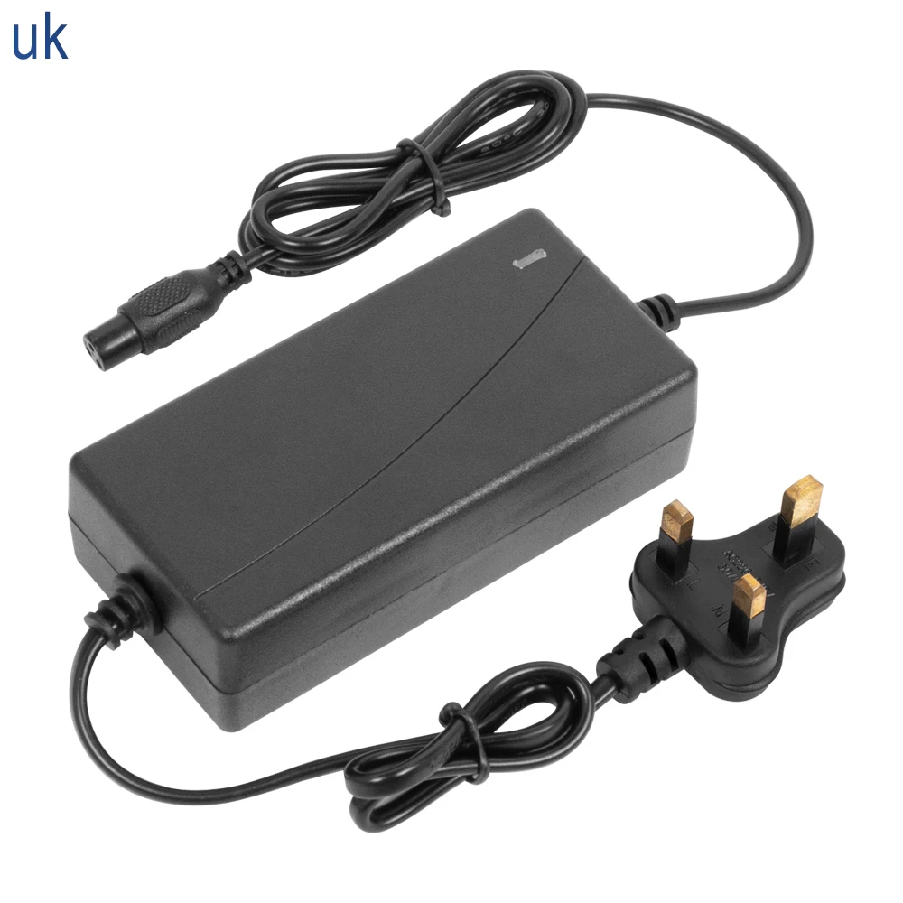 Universelles Batterieladegerät für Elektrofahrrad, Rolle, Hoverboard, selbstausgleichendes Rollerzubehör, 42 V, 2 A, Ladegerät, UK/EU/uns/AU-Stecker: verrotten