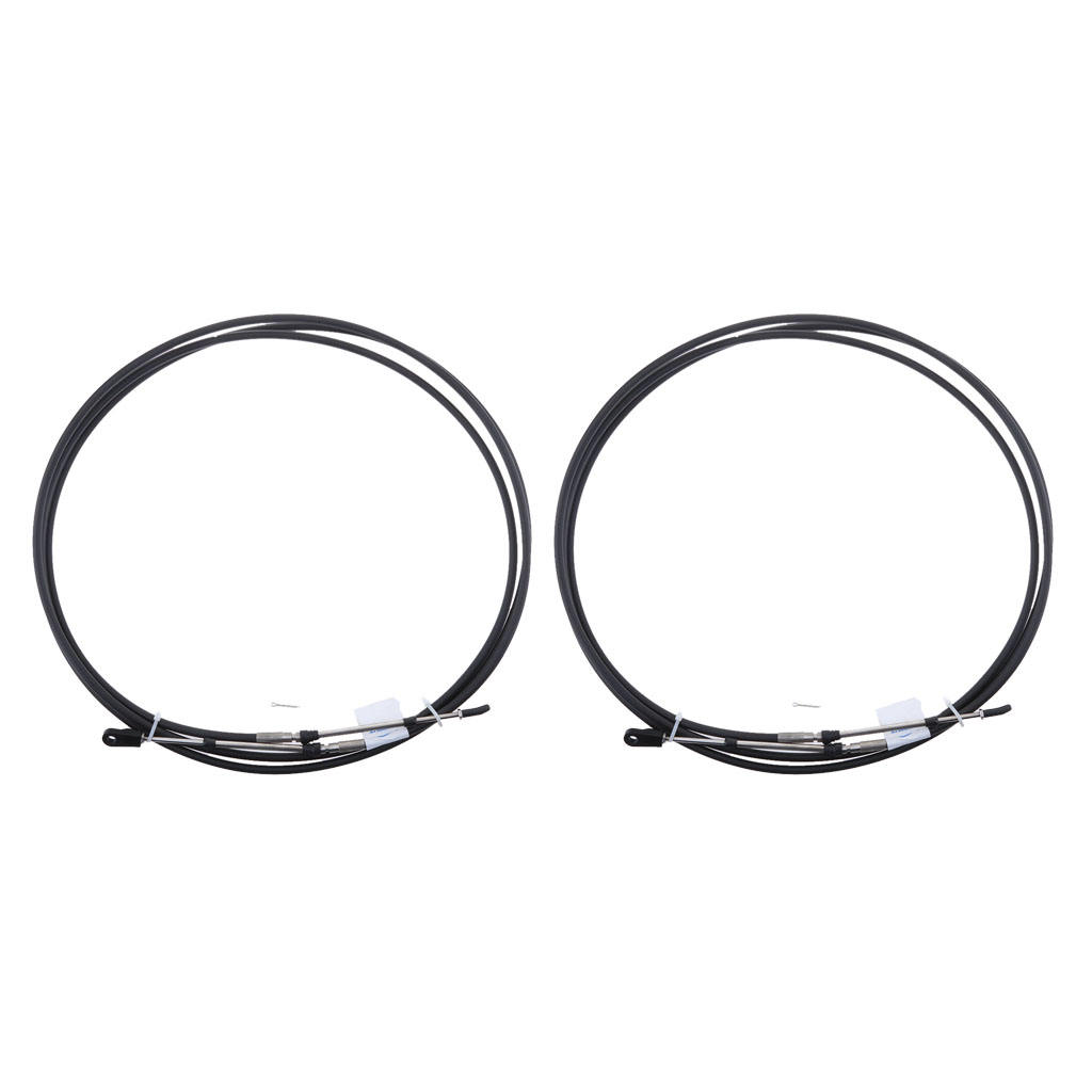 Accélérateur/câble de télécommande pour moteur hors-bord Yamaha, 10 pieds, 2 paquets, pour moteur de bateau Yamaha (noir)