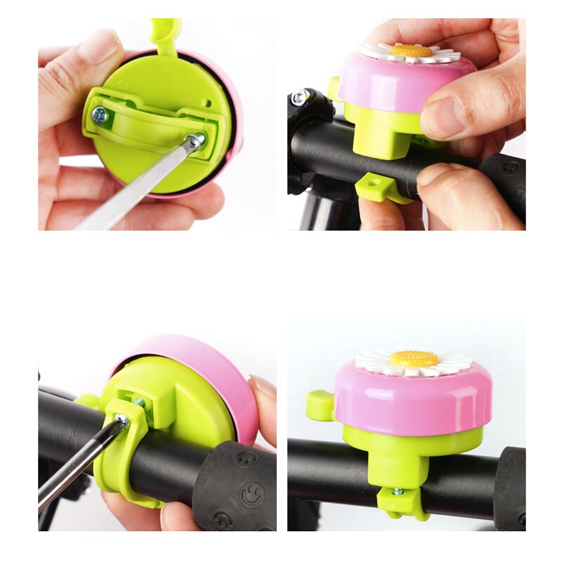bicycle horn bell children metal alarm siren cute bike ring handlebar kids child small safety riding road lound sound retro