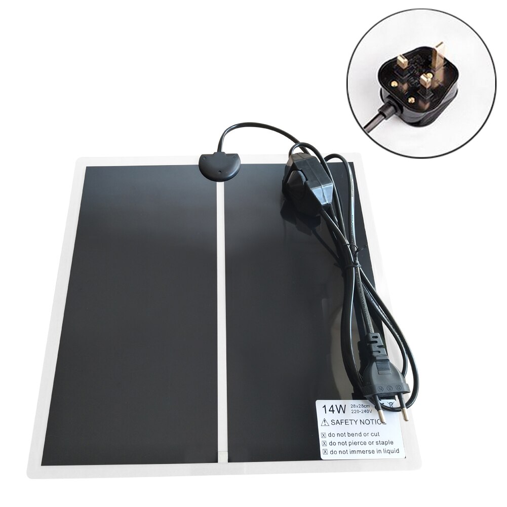 5W-20W Temperature Controller Pet Multi Size Reptile Heat Mat Reptile Incubator Tuning Switch Heating Pad Accessories Us Eu Plug: 14W UK Plug