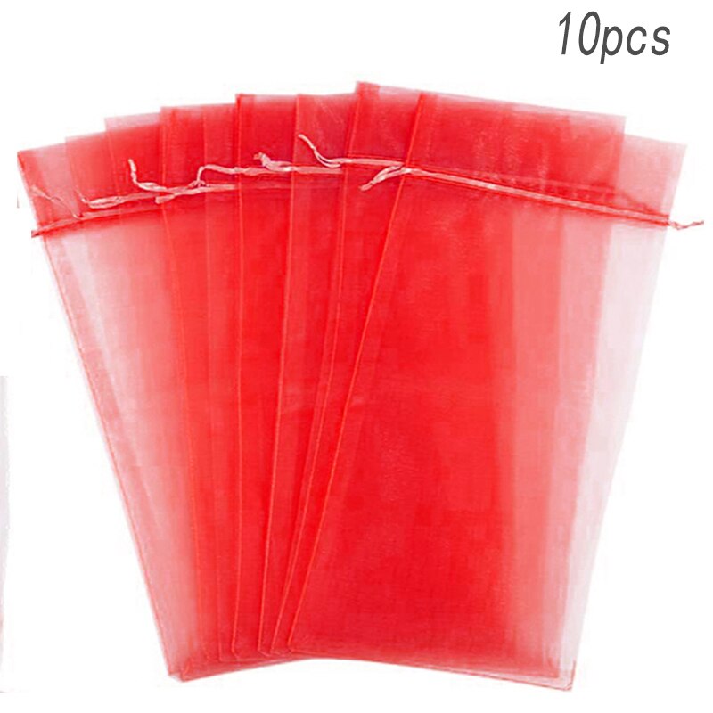 Jewelry Packaging Bag For Orangers Wine Drawstring Mesh Bag Festive Party Candy Bag Drawstring Pouches Wedding Accessories: 3