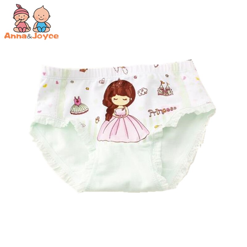 10 pz/lotto Cute Kids Girls mutandine slip Cartoon principessa triangolo intimo per bambini in cotone