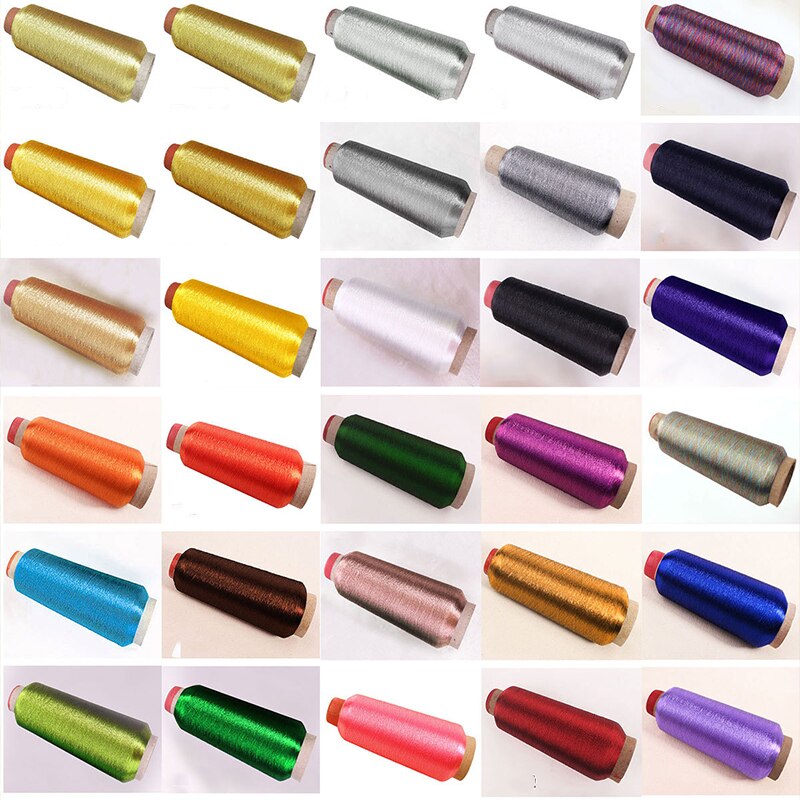 Color Flash Bright Silk Gold And Silver Thread Computer Embroidery Manual Cross Stitch Metal Thread DIY Braided Thread
