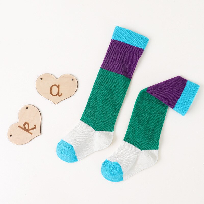 Hylidge Rainbow Infant Baby Knee Long Socks Patchwork Candy Color Baby Kids Girl Boy Long Socks Children Socks
